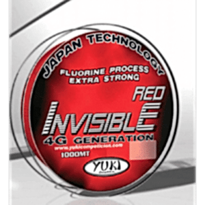 Yuki Invisible Red 4G Fluo coated nylon 2000 mtr-0