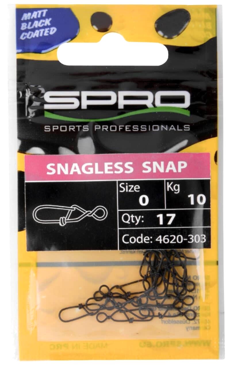 Spro Matt Black Snagless Snap