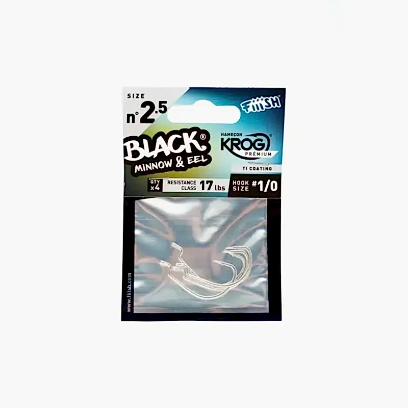 Black Minnow 2.5 Krog Premium VMC haak